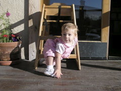 Sera exploring the Lodge I