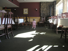 Sera exploring the Lodge IV