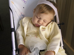 The reception was tiring